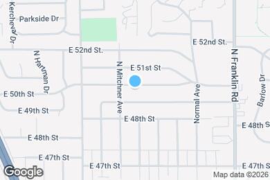 Map image of the property - 7645 E 50th St