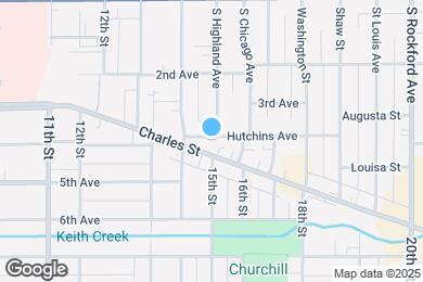 Map image of the property - 1823 Hutchins Ave