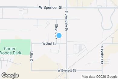 Map image of the property - 784 S Olson Ave