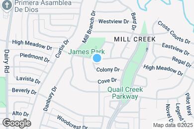 Map image of the property - 1205 Colony Dr