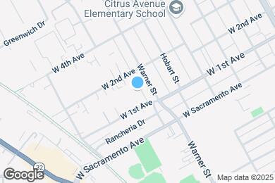 Map image of the property - 610 W 1st Ave