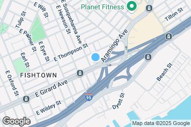 Map image of the property - 817 E Girard Ave