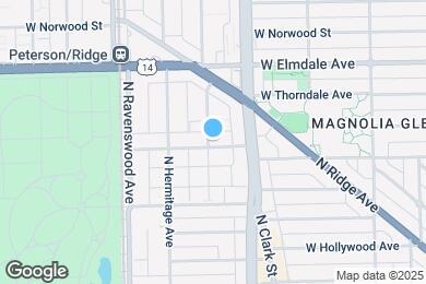 Map image of the property - 1636 W Thorndale Ave