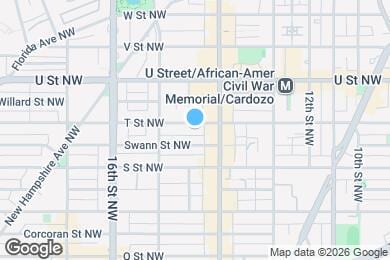 Map image of the property - 1418 T St NW