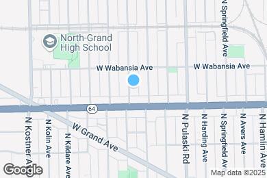 Map image of the property - 1629 N Kedvale Ave