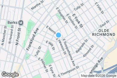 Map image of the property - 1563 E Hewson St