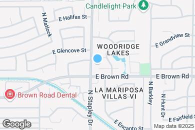 Map image of the property - 1214 E Greenway Cir