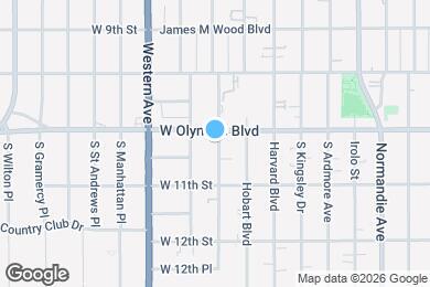 Map image of the property - 1011 S Serrano Ave
