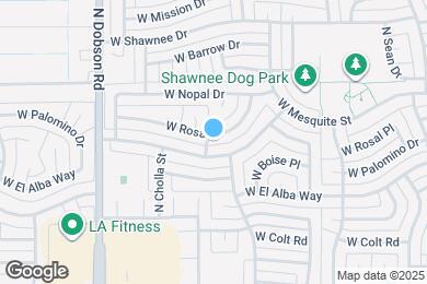 Map image of the property - 1723 W Rosal Dr