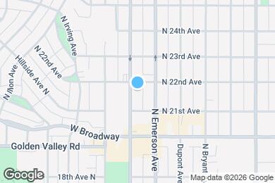Map image of the property - 2124 Fremont Ave N