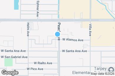 Map image of the property - 2216 Peach Ave