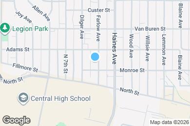 Map image of the property - 709 Farlow Ave