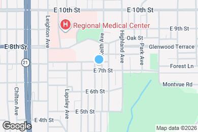 Map image of the property - 703 Knox Ave