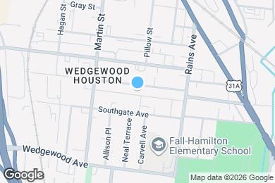 Map image of the property - 533 Moore Ave