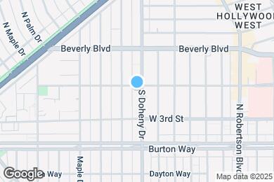 Map image of the property - 105 S Doheny Dr
