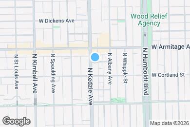 Map image of the property - 1927 N Kedzie Ave