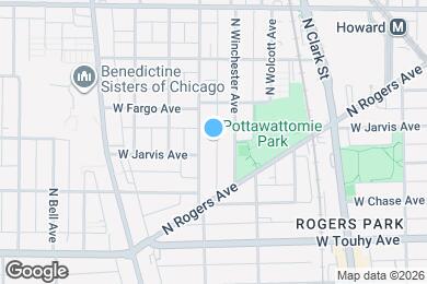 Map image of the property - 7351 N Damen Ave