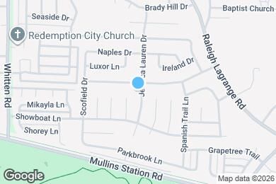 Map image of the property - 1035 Jessica Lauren Dr