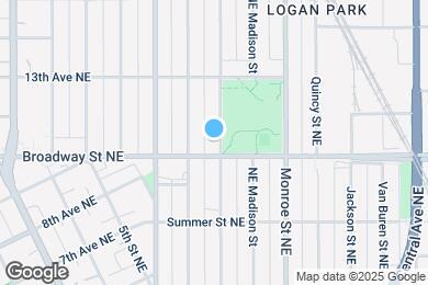 Map image of the property - 1108 Jefferson St NE