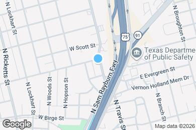 Map image of the property - 1320 N Travis St