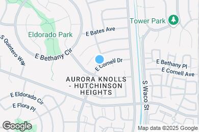 Map image of the property - 17707 E Cornell Dr