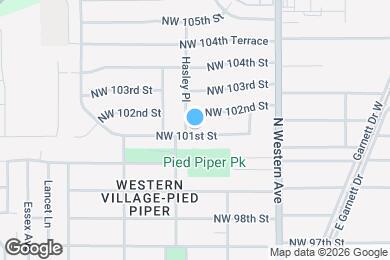 Map image of the property - 1253 NW 101st St