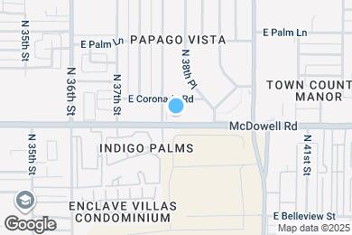 Map image of the property - 3816 E McDowell Rd