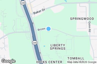 Map image of the property - The Cottage Green Tomball