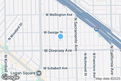 Map image of the property - 2833 N Albany Ave