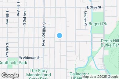 Map image of the property - 436 S Tracy Ave