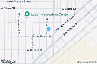 Map image of the property - 1528 S Easton Ave