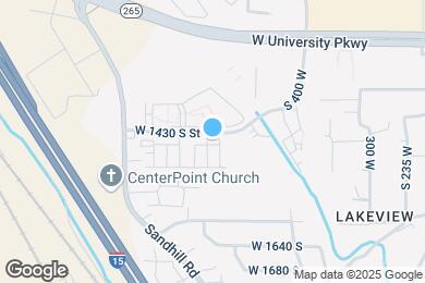Map image of the property - 533 W 1430 S
