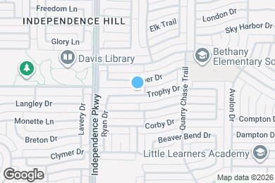 Map image of the property - 2705 Trophy Dr