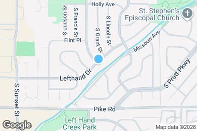 Map image of the property - 1403 Lefthand Dr