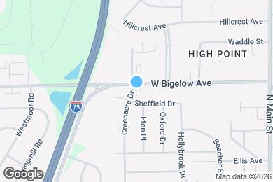 Map image of the property - 2727 Greenacre Dr