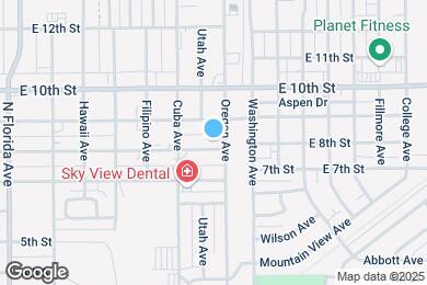 Map image of the property - 1317 E 8th St