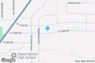 Map image of the property - 1478 E 10th St
