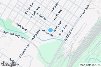 Map image of the property - 101 N 6th Ave