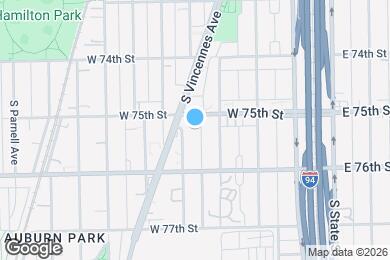 Map image of the property - 7517 S Yale Ave