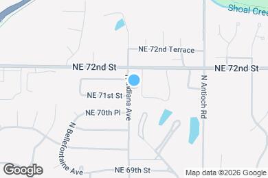 Map image of the property - 7109 N Indiana Ave