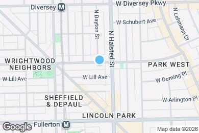 Map image of the property - 827 W Wrightwood Ave