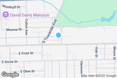 Map image of the property - 1213 E Jefferson St