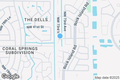 Map image of the property - 3999 NW 73rd Way
