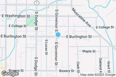 Map image of the property - 903 E Burlington St