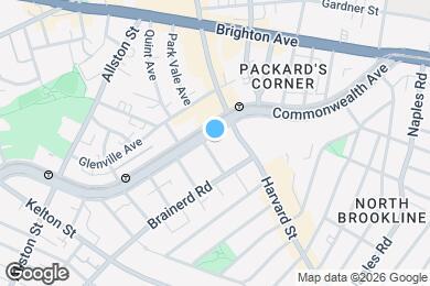 Map image of the property - 1242 Commonwealth Ave