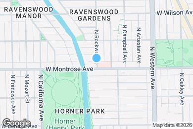 Map image of the property - 4402 N Rockwell St