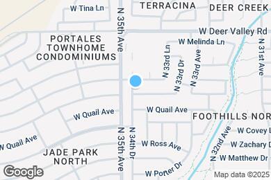 Map image of the property - 3424 W Lone Cactus Dr