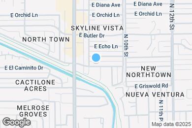Map image of the property - 812 E Las Palmaritas Dr