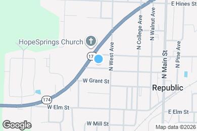 Map image of the property - 421 W Olive St