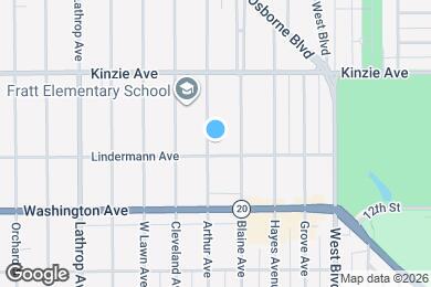 Map image of the property - 1031 Arthur Ave